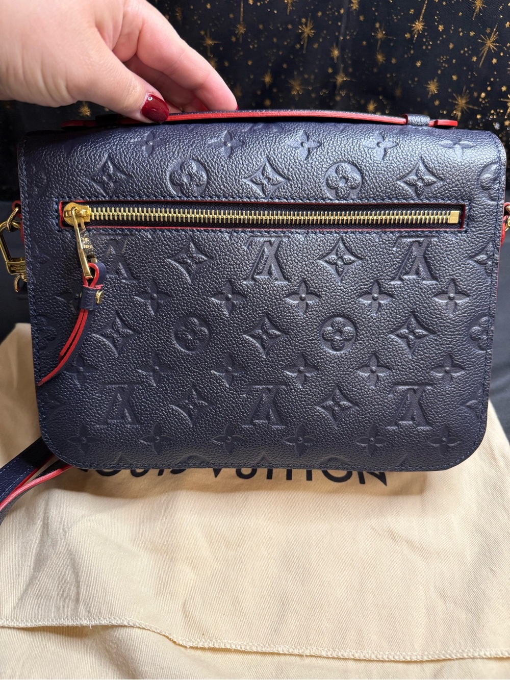 Louis Vuitton Navy Blue Empreinte Métis Shoulderbag - Picture 3 of 11